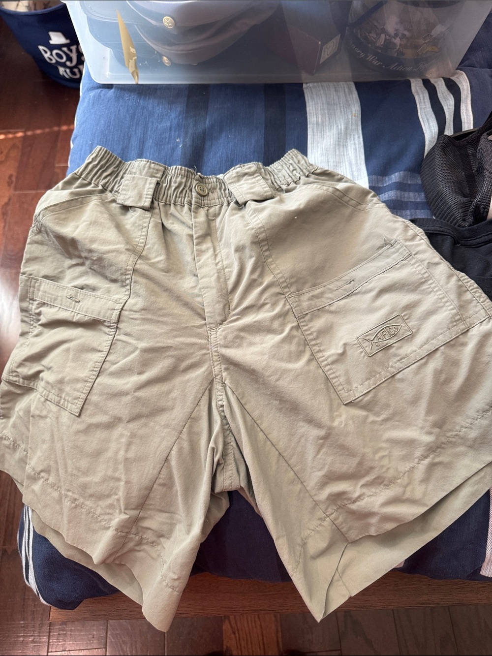 AFTCO Kids Cargo Shorts — Khaki